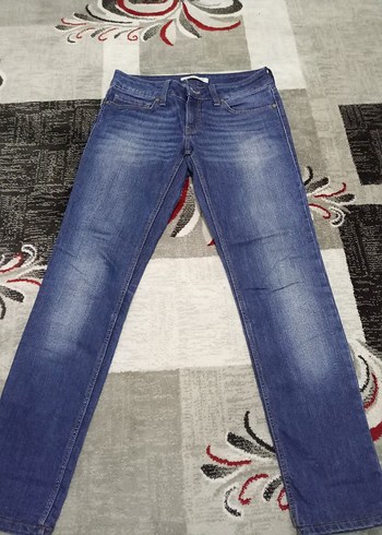 Kadın Mavi Regular Fit Denim Pantolon