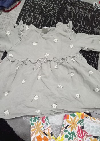 LC Waikiki Renkli Çiçekli Straplez Kız Elbisesi
