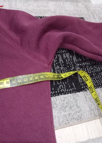 s Beden Bordo Fermuarlı Kapüşonlu Kadın Sweatshirt