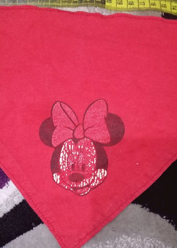 Kırmızı Baskılı Bebek Önlüğü - Görsel 2