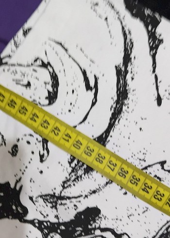 Erkek Siyah-Beyaz Tie-Dye Şort - Görsel 2