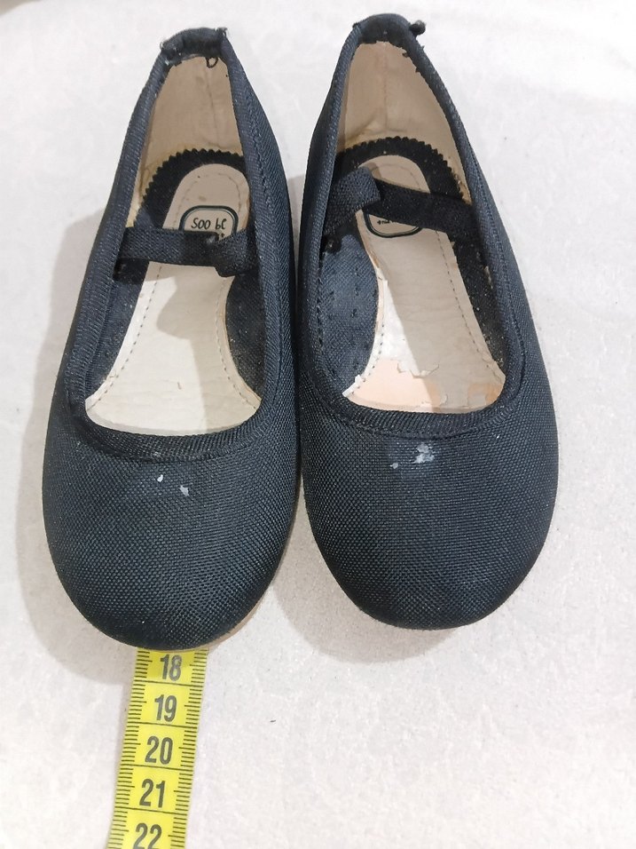 Kız Çocuk Gri Tokalı Babet Ayakkabı - Görsel 2