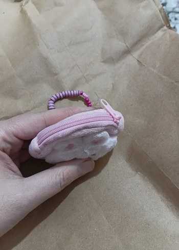 Pembe Boncuklu Bohem Çocuk cuzdani - Görsel 2