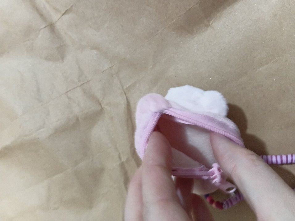 Pembe Boncuklu Bohem Çocuk cuzdani - Görsel 3