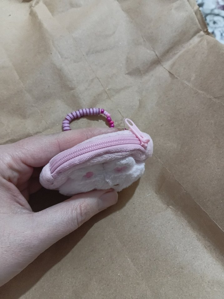 Pembe Boncuklu Bohem Çocuk cuzdani - Görsel 2