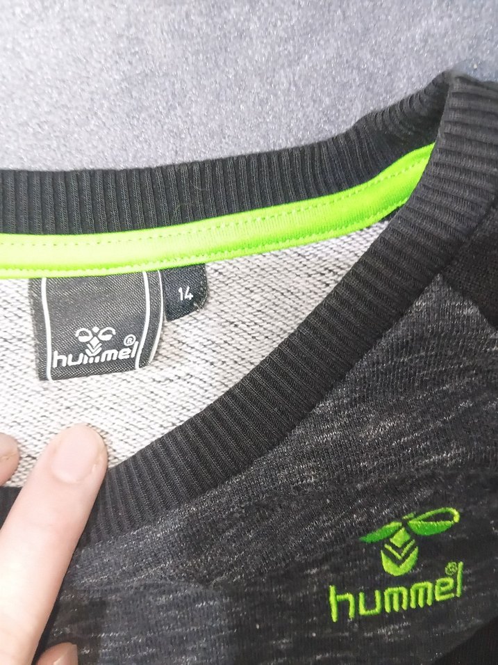 Gri Hummel Erkek Sweatshirt Velcro Detaylı - Görsel 2