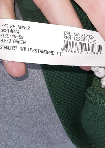 Yeşil Kapüşonlu Fermuarlı Sweatshirt - Görsel 5