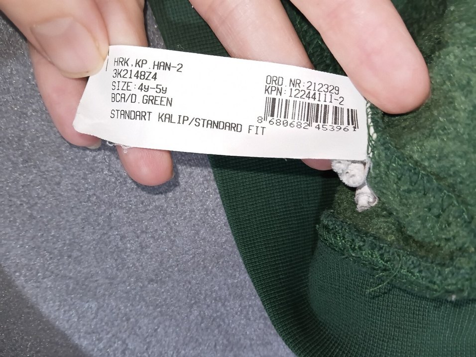 Yeşil Kapüşonlu Fermuarlı Sweatshirt - Görsel 5