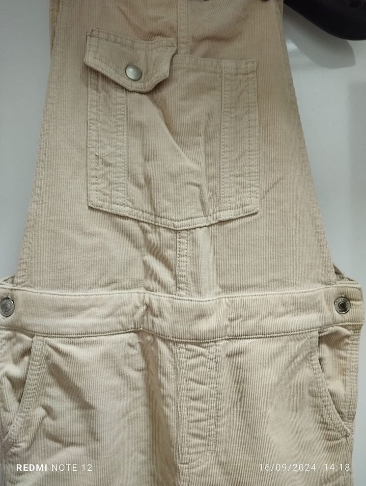 Bej Keten Kadın Uzun Tulum - Görsel 3