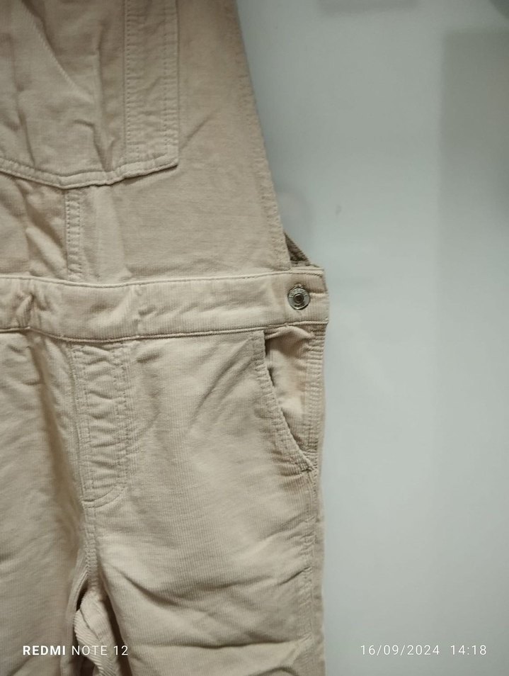 Bej Keten Kadın Uzun Tulum - Görsel 2