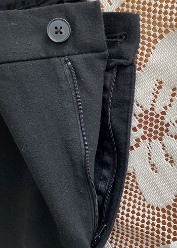 Siyah  Kumaş Pantolon - Görsel 4