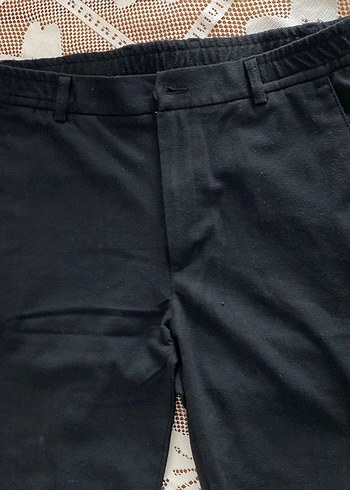 Siyah  Kumaş Pantolon - Görsel 3