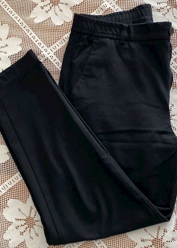 Siyah  Kumaş Pantolon - Görsel 6