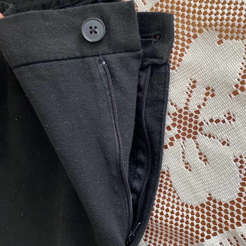 Siyah  Kumaş Pantolon - Görsel 4