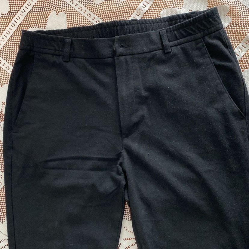 Siyah  Kumaş Pantolon - Görsel 3