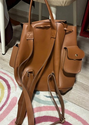 Deri Kadın Sırt Çantası - Görsel 2