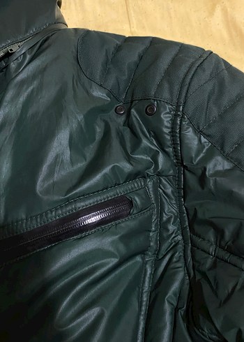 Yeşil Erkek Mont - Görsel 7