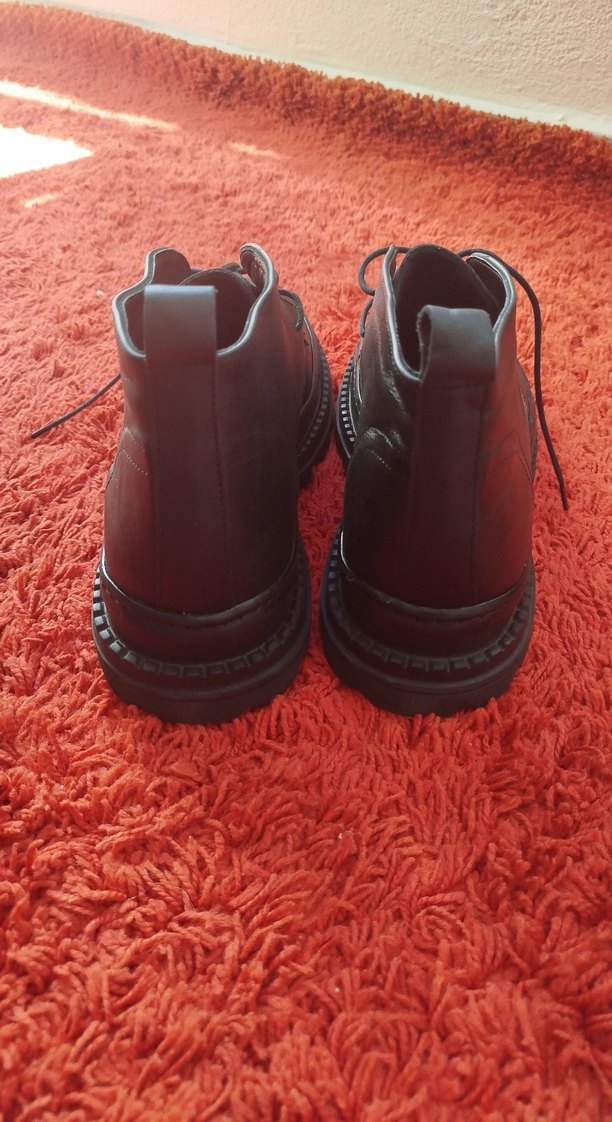 hakiki deri hafif taban Minimalist Erkek Bot - Görsel 3