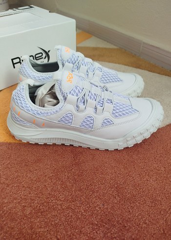 Rimex marka Beyaz Ruffle Detaylı Spor Ayakkabı - Görsel 2