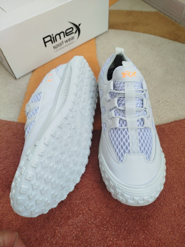 Rimex marka Beyaz Ruffle Detaylı Spor Ayakkabı - Görsel 5