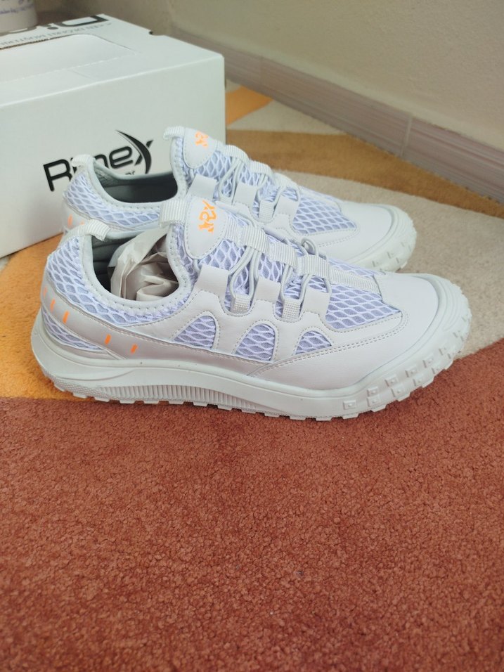 Rimex marka Beyaz Ruffle Detaylı Spor Ayakkabı - Görsel 2