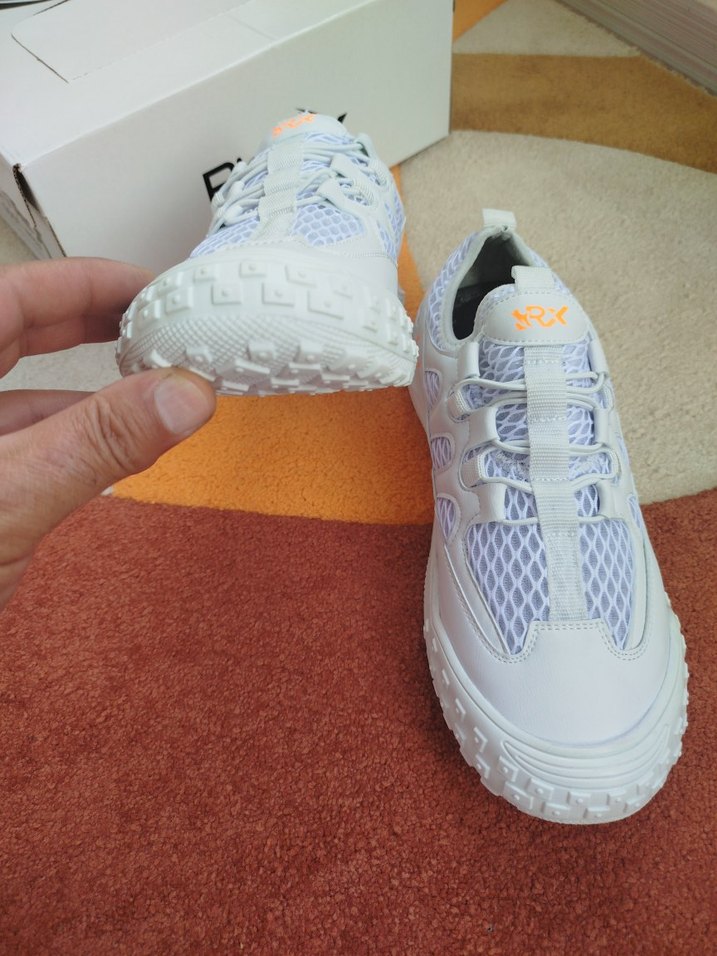 Rimex marka Beyaz Ruffle Detaylı Spor Ayakkabı - Görsel 4