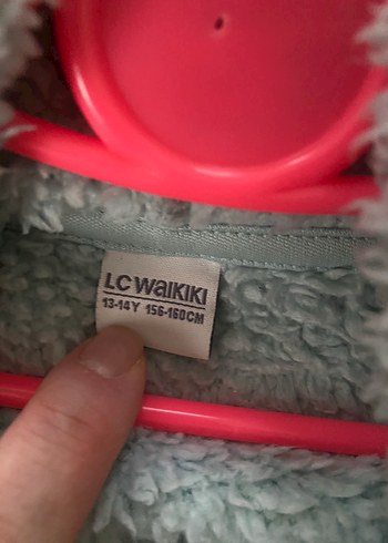 Peluş Kapüşonlu Gri kız çocuk Ceket - Görsel 7