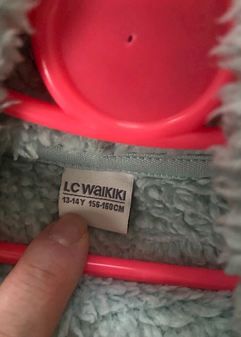 Peluş Kapüşonlu Gri kız çocuk Ceket - Görsel 4