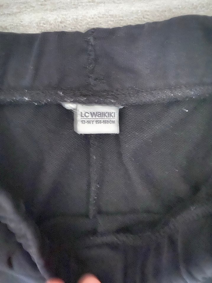 Siyah Rahat Kesim kı çocuk Eşofman Altı - Görsel 3