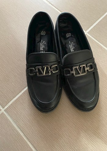 Siyah Klasik Tokalı Kadın Loafer - Görsel 2