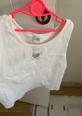 Kız çocuk Beyaz Pamuklu Kalp Detaylı Atlet ıkıli fiyatı - Görsel 8