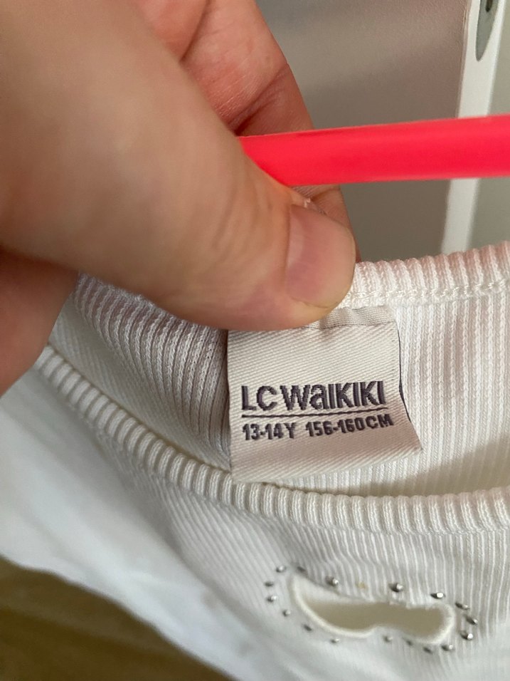 Kız çocuk Beyaz Pamuklu Kalp Detaylı Atlet ıkıli fiyatı - Görsel 4