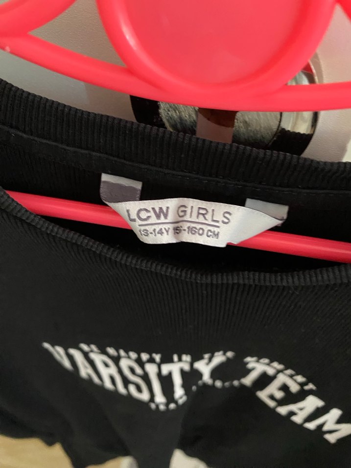 Siyah Baskılı kız çocuk Sweatshirt - Görsel 4