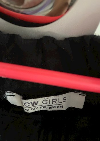 Kız çocuk Siyah Pamuklu Rahat Kesim Şort - Görsel 5