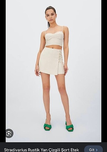 Stradivarius şort etek xs