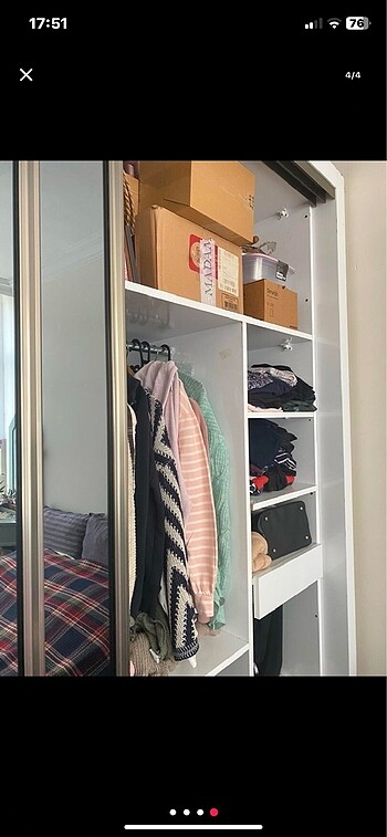  Beden beyaz Renk Özel yapım dev aynalı gardrop