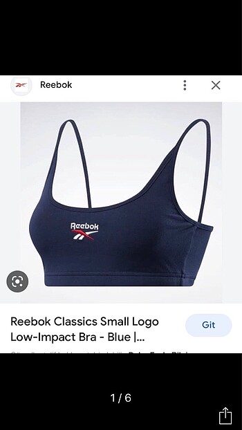 Reebok xs spor sütyen
