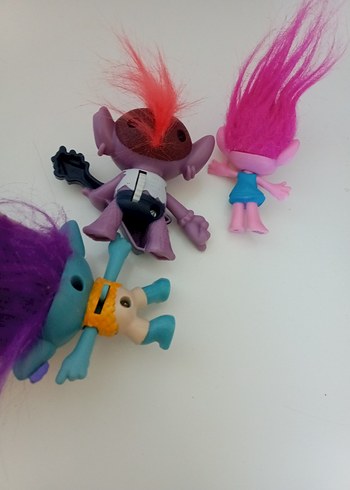 Renkli Troll Aksiyon Figürleri Seti 4 li - Görsel 9