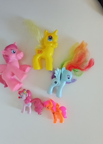 Renkli My Little Pony  Figürleri Seti  5 adet - Görsel 2