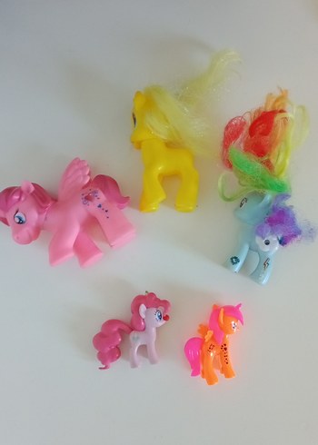 Renkli My Little Pony  Figürleri Seti  5 adet - Görsel 3