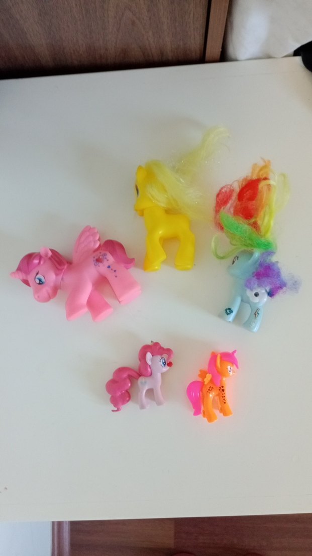 Renkli My Little Pony  Figürleri Seti  5 adet - Görsel 4