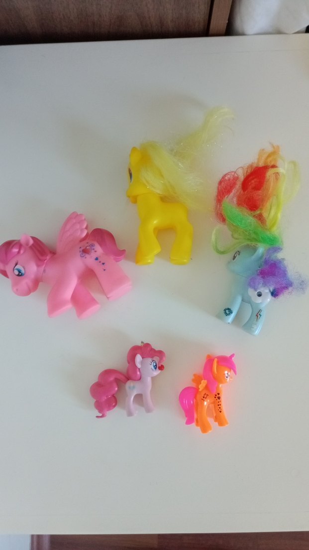 Renkli My Little Pony  Figürleri Seti  5 adet - Görsel 3