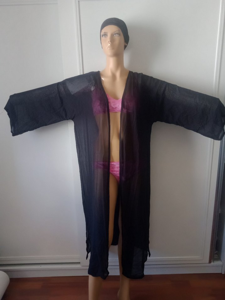 likralı tül kumaş pareo - Görsel 2