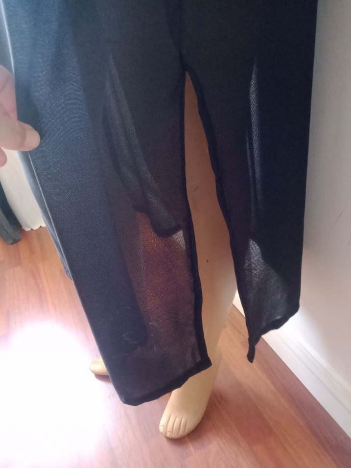 Siyah uzun tül pareoo - Görsel 3