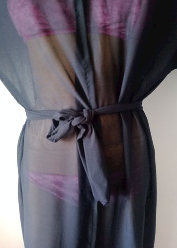 siyah tül pareoo - Görsel 6