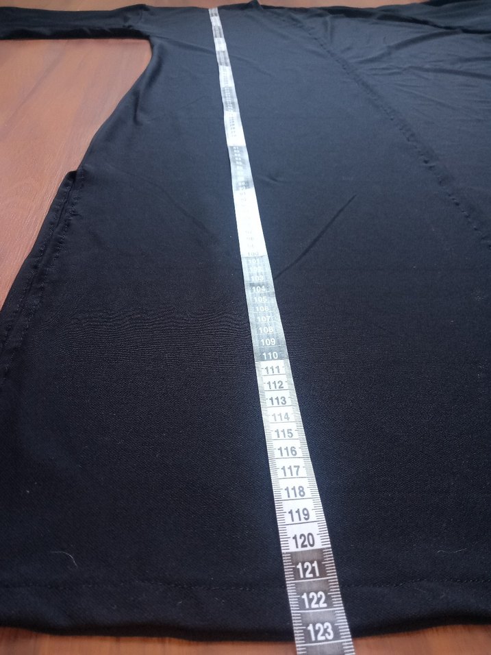 Uzun Siyah Bağlamalı Pareo - Görsel 2