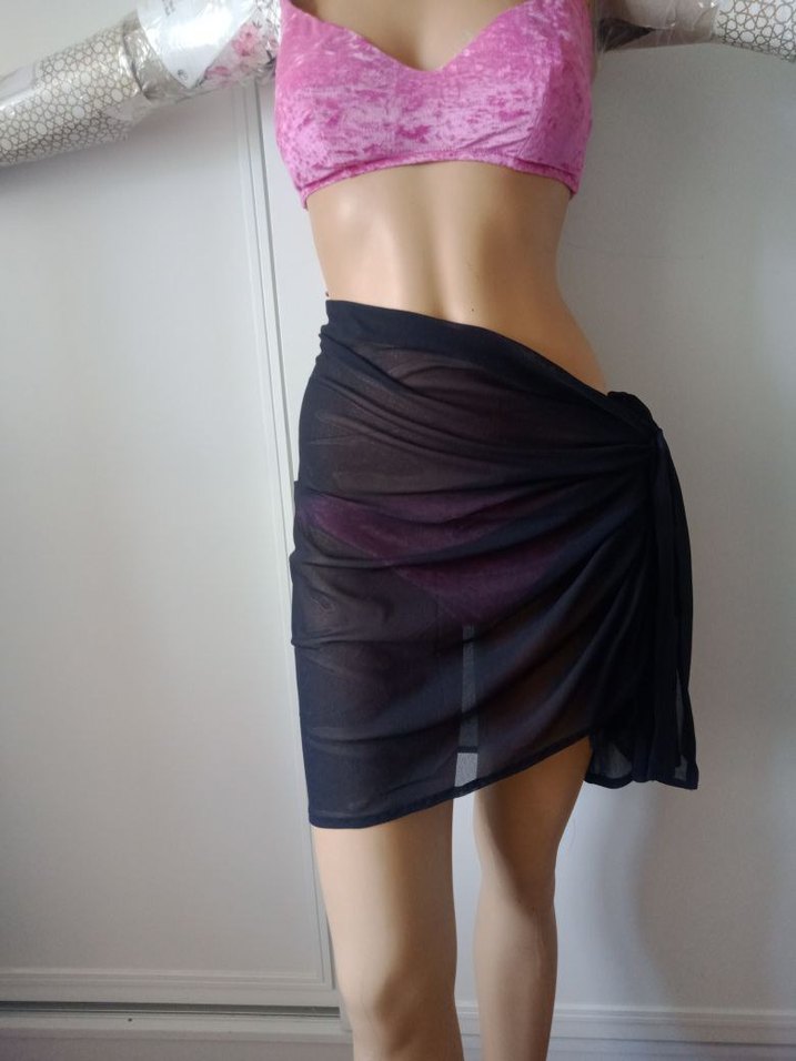 Drapeli Mini Siyah Pareo - Görsel 2