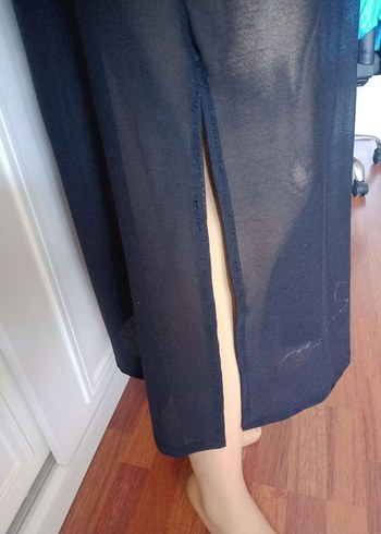 siyah tül pareoo - Görsel 5