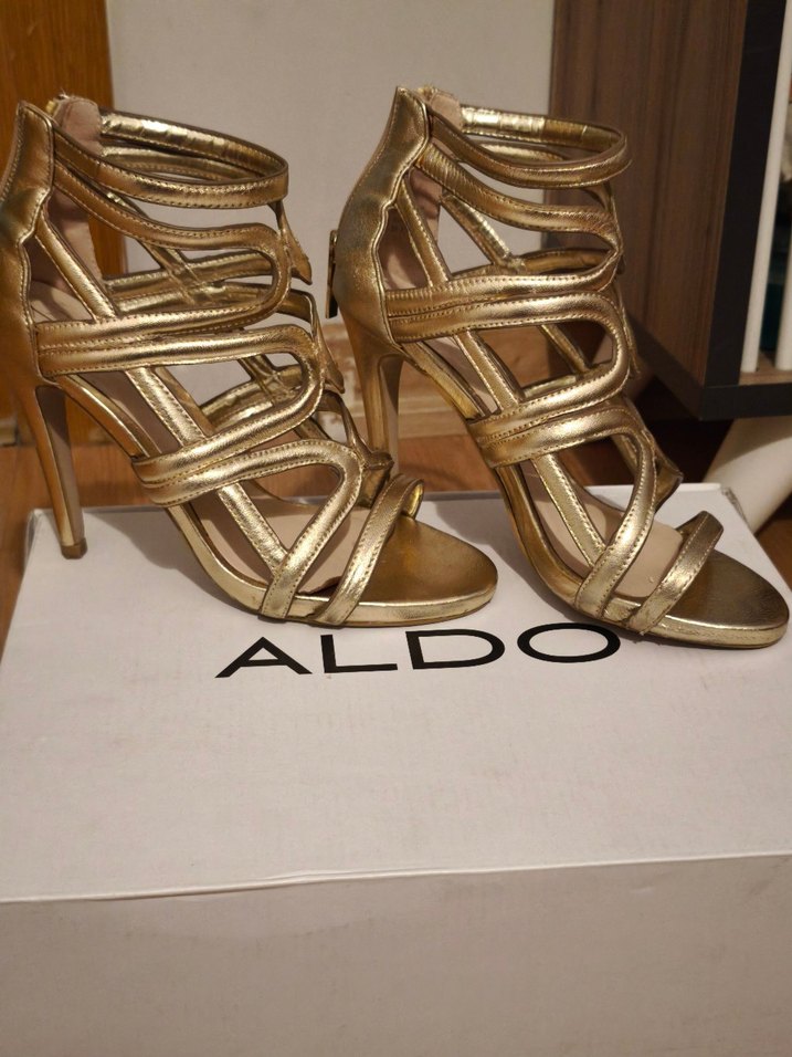 Altın Renkli Kemerli hakiki deri ALDO marka - Görsel 3