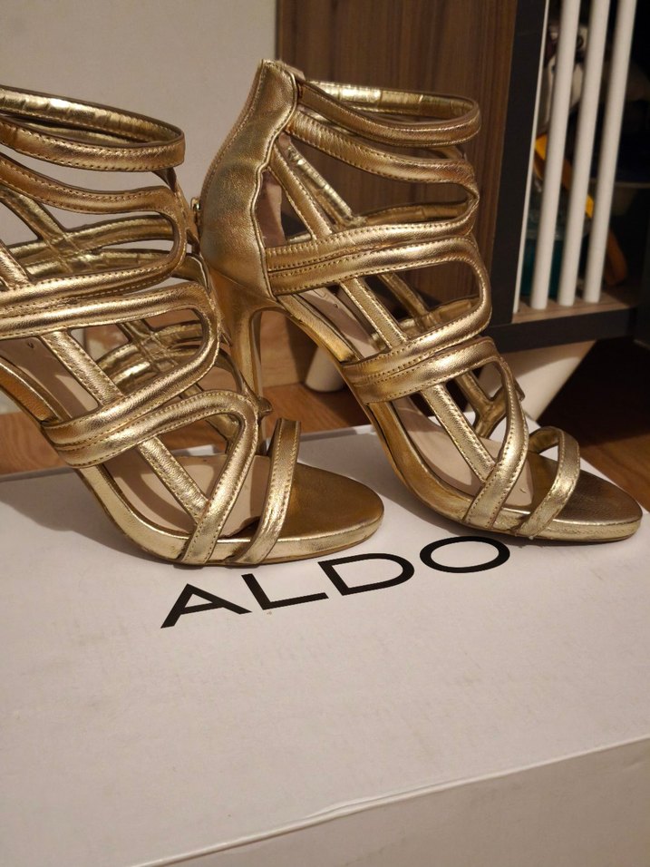 Altın Renkli Kemerli hakiki deri ALDO marka - Görsel 2